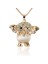 204 Summer'S Lovely Opal Little Elephant Long Necklace