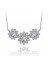 Fashionable Bright Flower Sona Diamond Inlaid Collar Bone Necklace