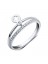 925 Sterling Silver Cross Micro Swiss Diamond Inlaid Ring
