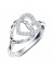 925 Sterling Silver Love Peach Heart Ring For Women