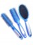 Magic Detangling Haarbürste Antistatisch Ventbürste Kopf Kamm Set in Farbe Blau