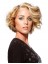 Full Lace Wavy Blonde Synthetic Short Hair Wig