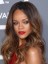 Rihanna Dip Dye Haarstil Lange Wellen Leimlose Spitze Perücke