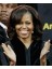 Michelle Obama Seitengetrennte Mittellange Locken Perücke
