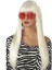 Cool Lange Gerade Weibliche Gaga Kappenlose Perücke für Frauen