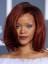 Modische Mittellange Gerade Rihanna Haarstil Synthetische Spitzenfront Perücke